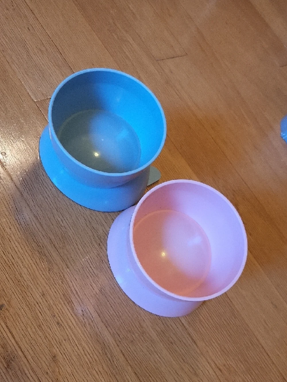 Source Unknown Blue and Pink Cat Ear Bowls - Set of 2